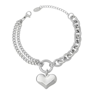 "Heart" Bracelet, Stainless Steel