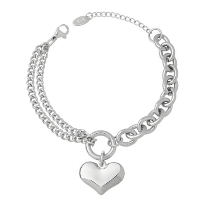 "Heart" Bracelet, Stainless Steel