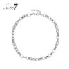 silver stainless steel chain necklace with adjustable extension clasp