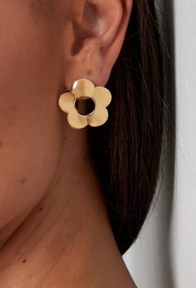Golden Bloom Statement Earrings