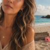 Wild Lola Golden Heart Hoop Earrings