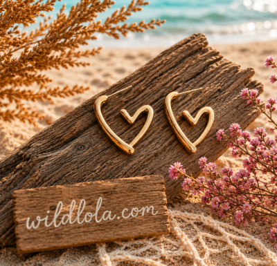golden hooped earrings