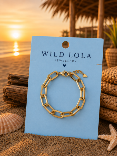 ChatGPT Image 12 jun 2026, 15_59_33 Gold Link Bracelet – Stainless Steel Chain Bracelet 19 cm